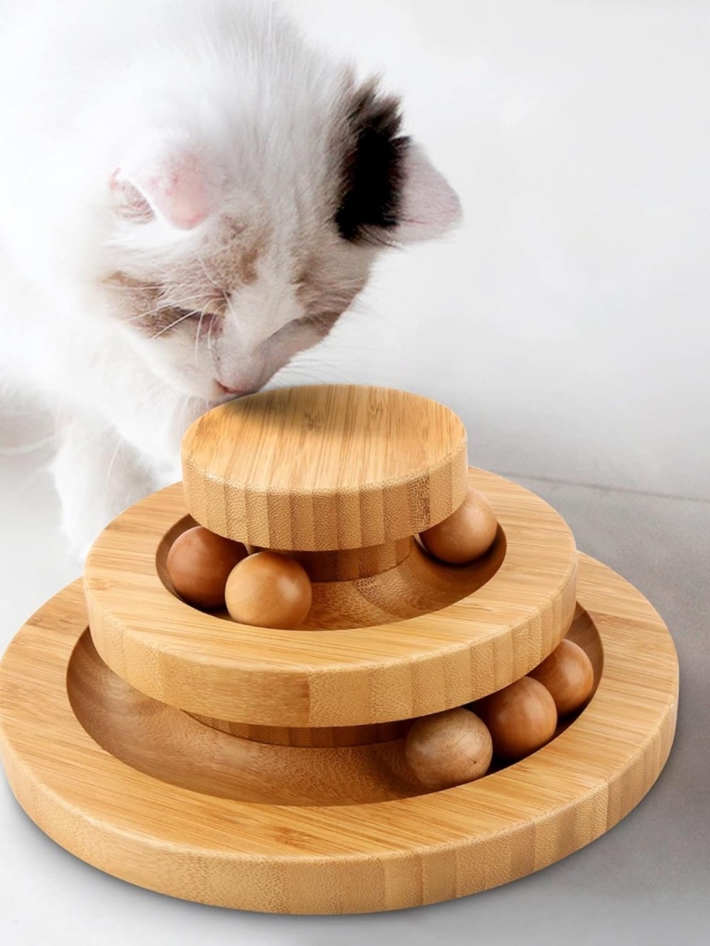 Interactive Bamboo Cat Toy
